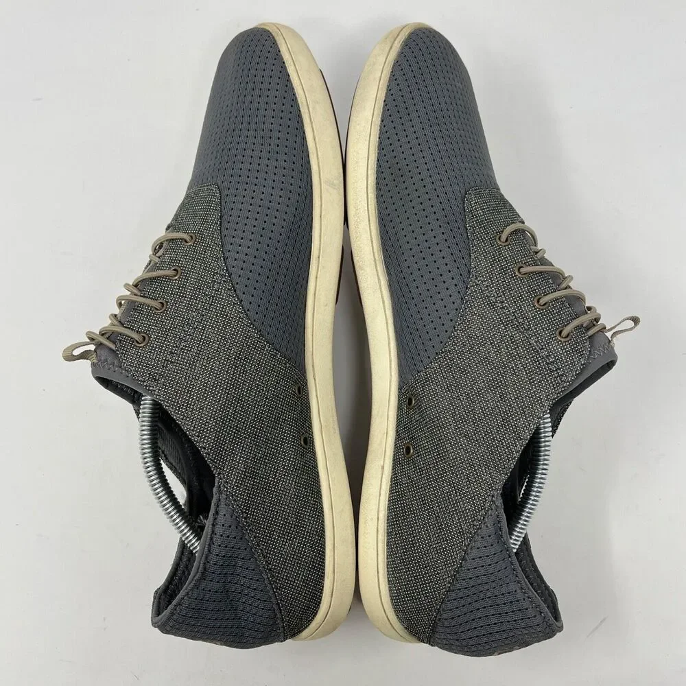 Olukai Nohea Moku Men’s Sz 12 Slip on Textiles Boat Shoes Gray 10283-2610